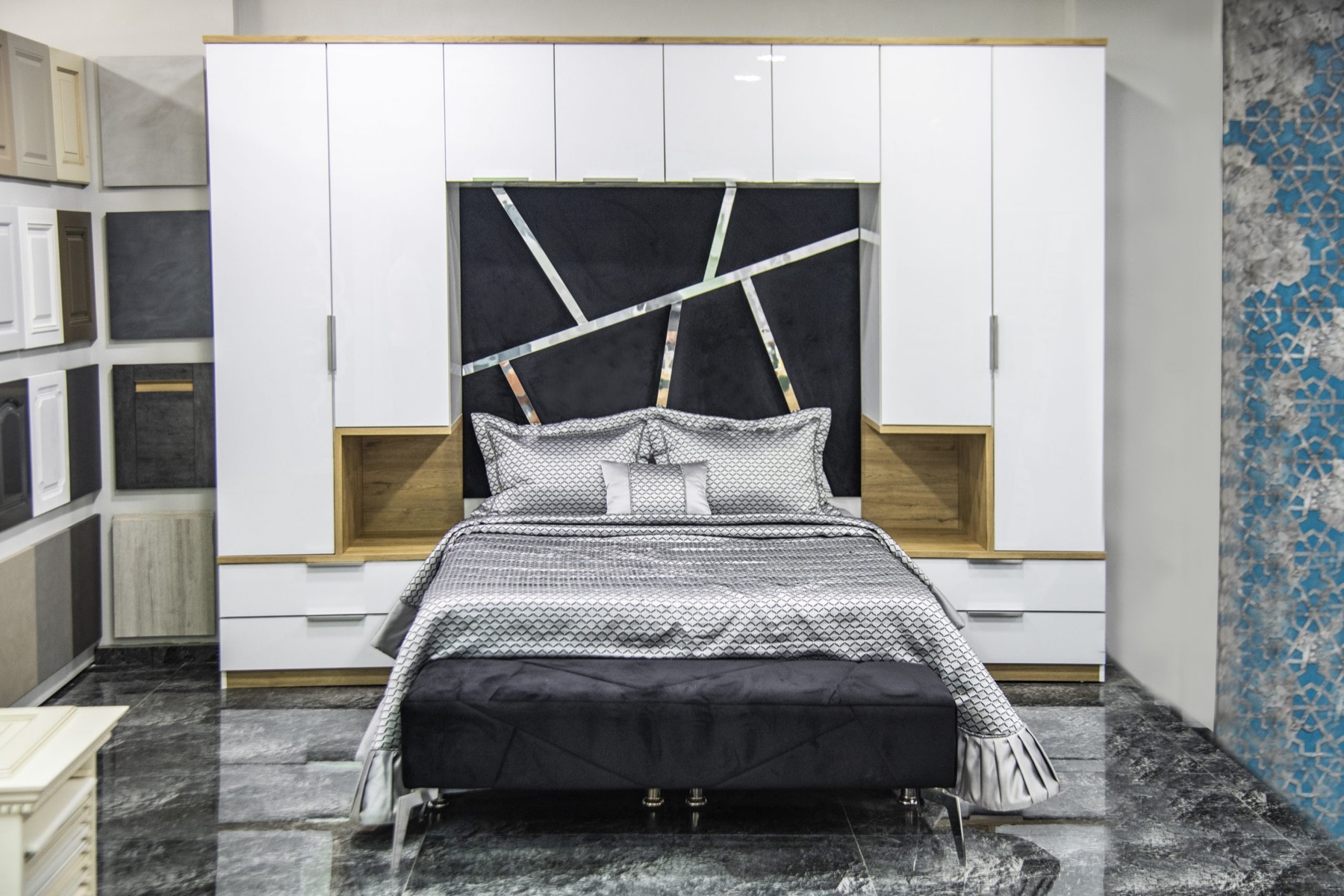 High gloss yatak odası